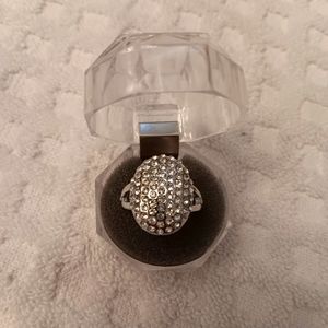 Pave Oval Cocktail Ring